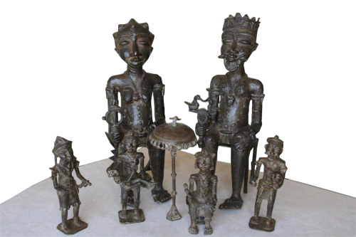 2373 - famiglia reale africana in bronzo.jpg_product